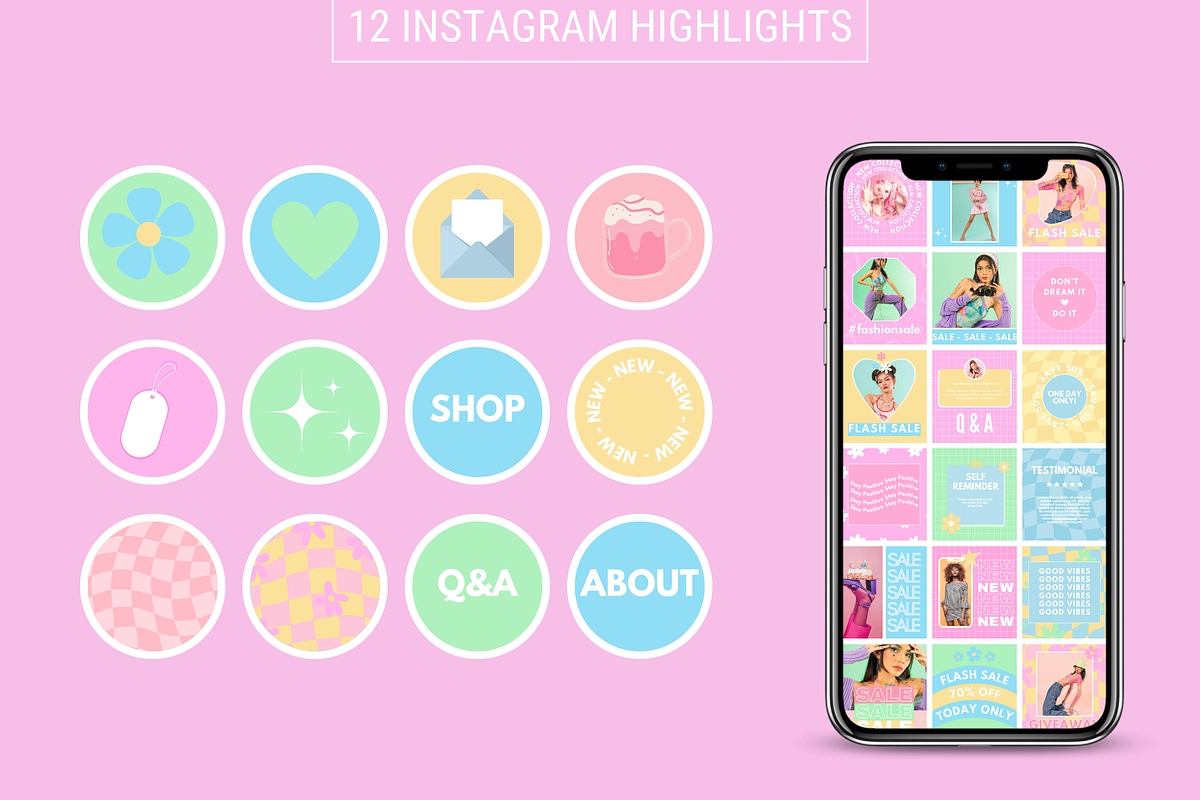 Bright Instagram Templates preview 4