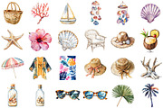 Boho Clipart Summer Fashion Coastal, an Illustration by Sublimation Artist (Thumbnail 2 of 6)
