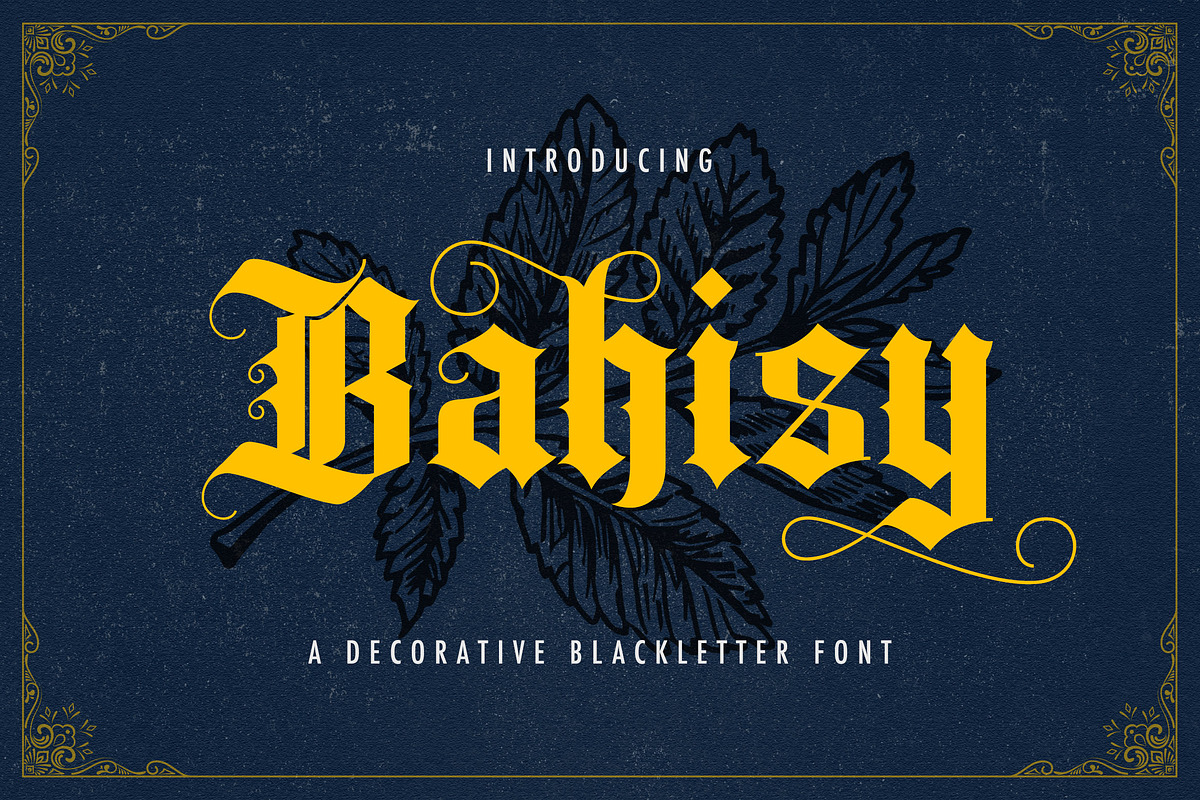 Bahisy - Blackletter Font, a Blackletter Font by StringLabs (Photo 1 of 11)