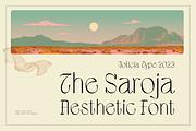 The Saroja | Aesthetic Font, a Sans Serif Font by Jolicia Type (Thumbnail 1 of 11)