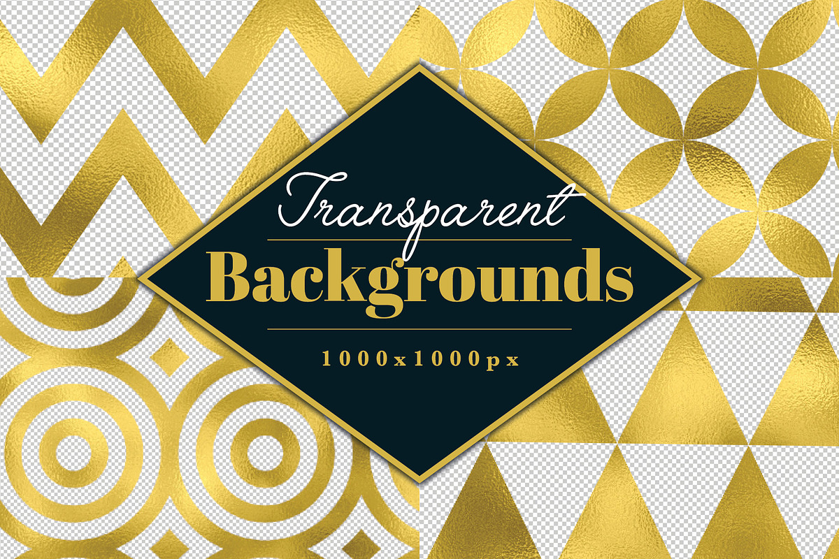 Gold Foil Geometric PSD Patterns, a Pattern Graphic by Designdell (Photo 4 of 4)