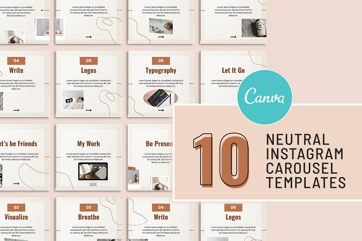 Neutral Marketing Carousel Template