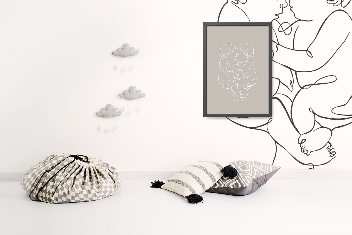 MY LITTLE BABY oneline illustrations, an Object Graphic by Natali Smolova (Photo 8 of 9)