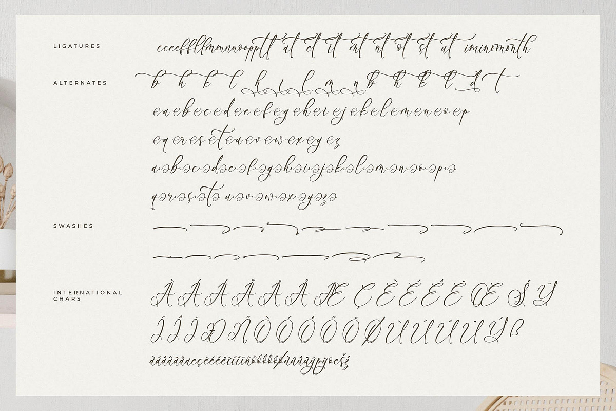Boutiquen Serahpine Calligraphy Font, a Script Font by Letterena Studios Script (Photo 14 of 15)
