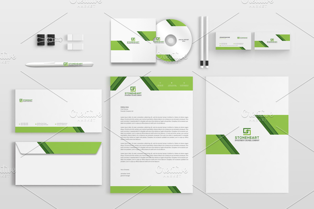 Corporate Stationery Pack, a Stationery Template by BettyDesign (Photo 4 of 10)