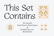 SENTIMENTAL Hand Drawn Whimsy Floral, an Object Graphic by Artflorara (Thumbnail 2 of 12)