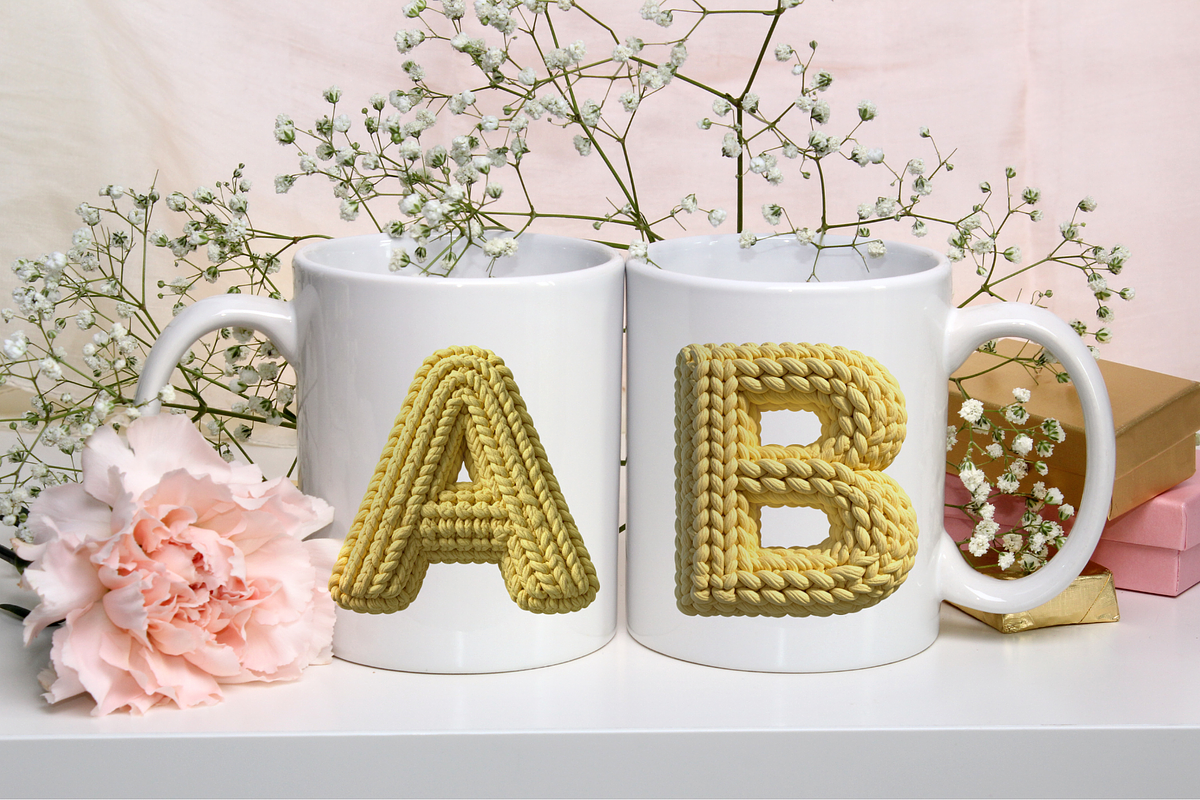 Cozy yarn font crochet knitted, an Object Graphic by SindyPrintDesign (Photo 2 of 4)