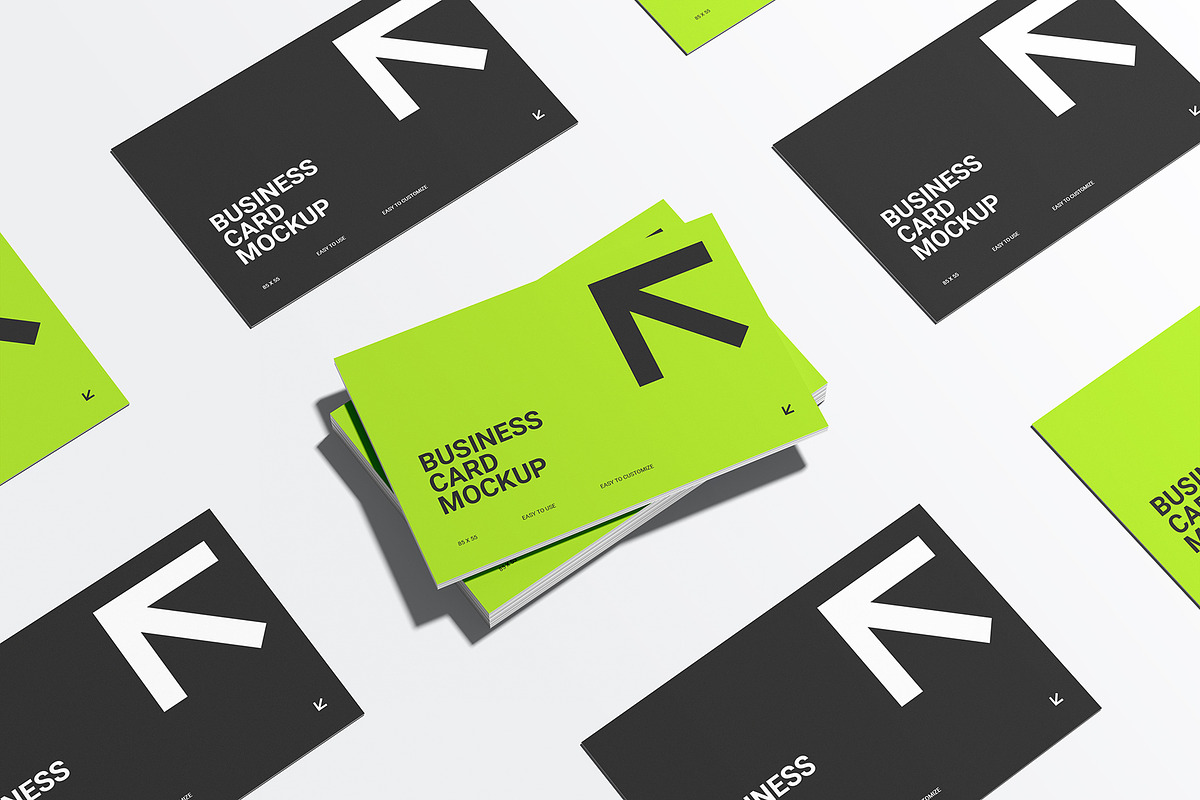 Landscape Business Card Mockup, an Advertising Mockup by Rizky Audymas (Photo 5 of 7)