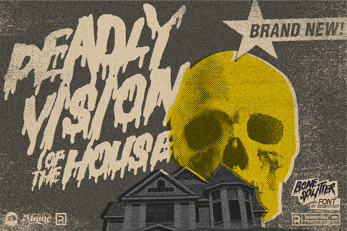 Bone Splitter - Horror Font, a Font by Remedy667 (Photo 4 of 9)