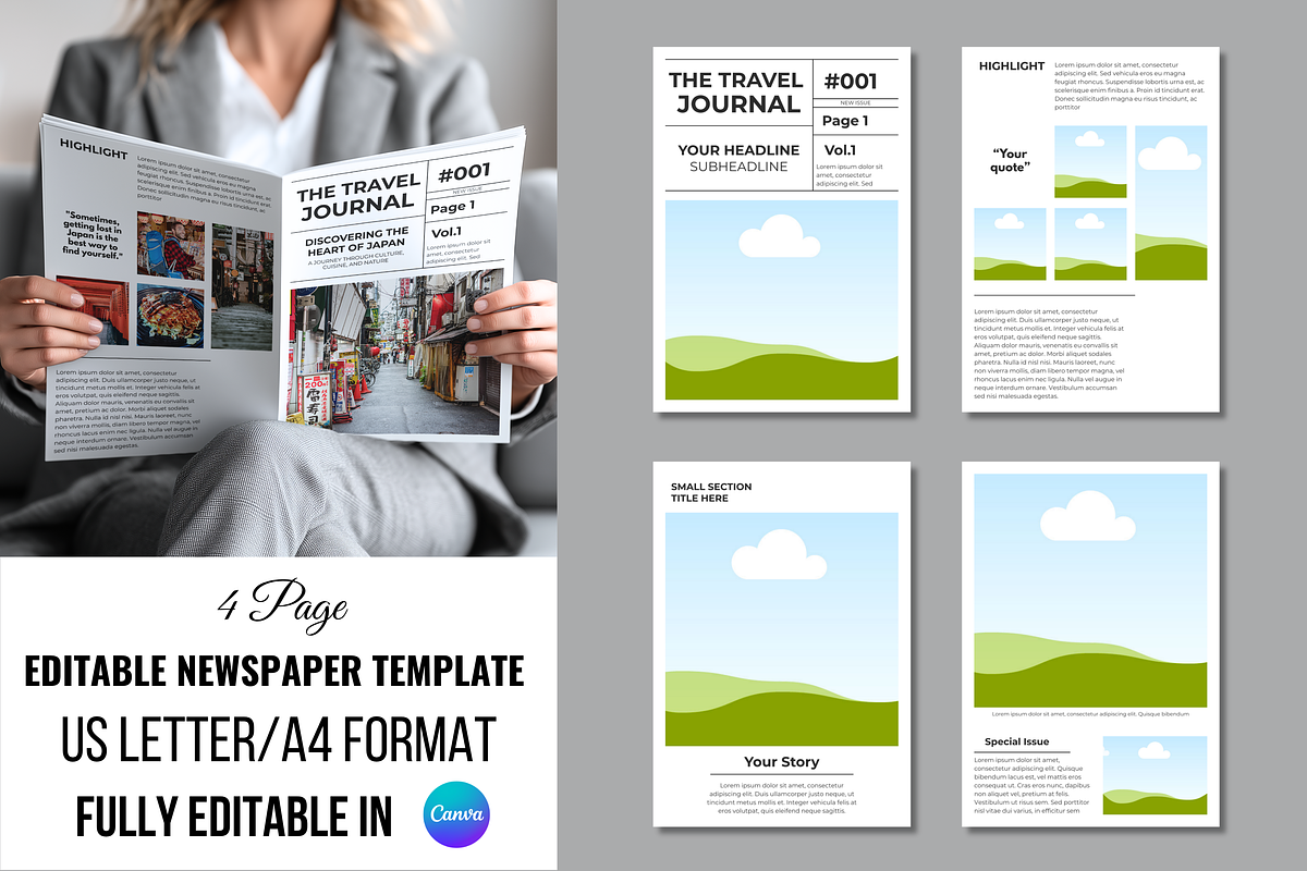 Editable Magazine Template