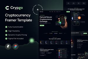 Crypgo Framer Landing Page Template, a Landing Page Template by WrapPixel
