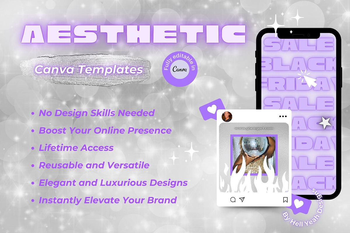 Glam Business Price Lists Templates, a Stationery Template by Hell Yeah Designs (Photo 2 of 6)