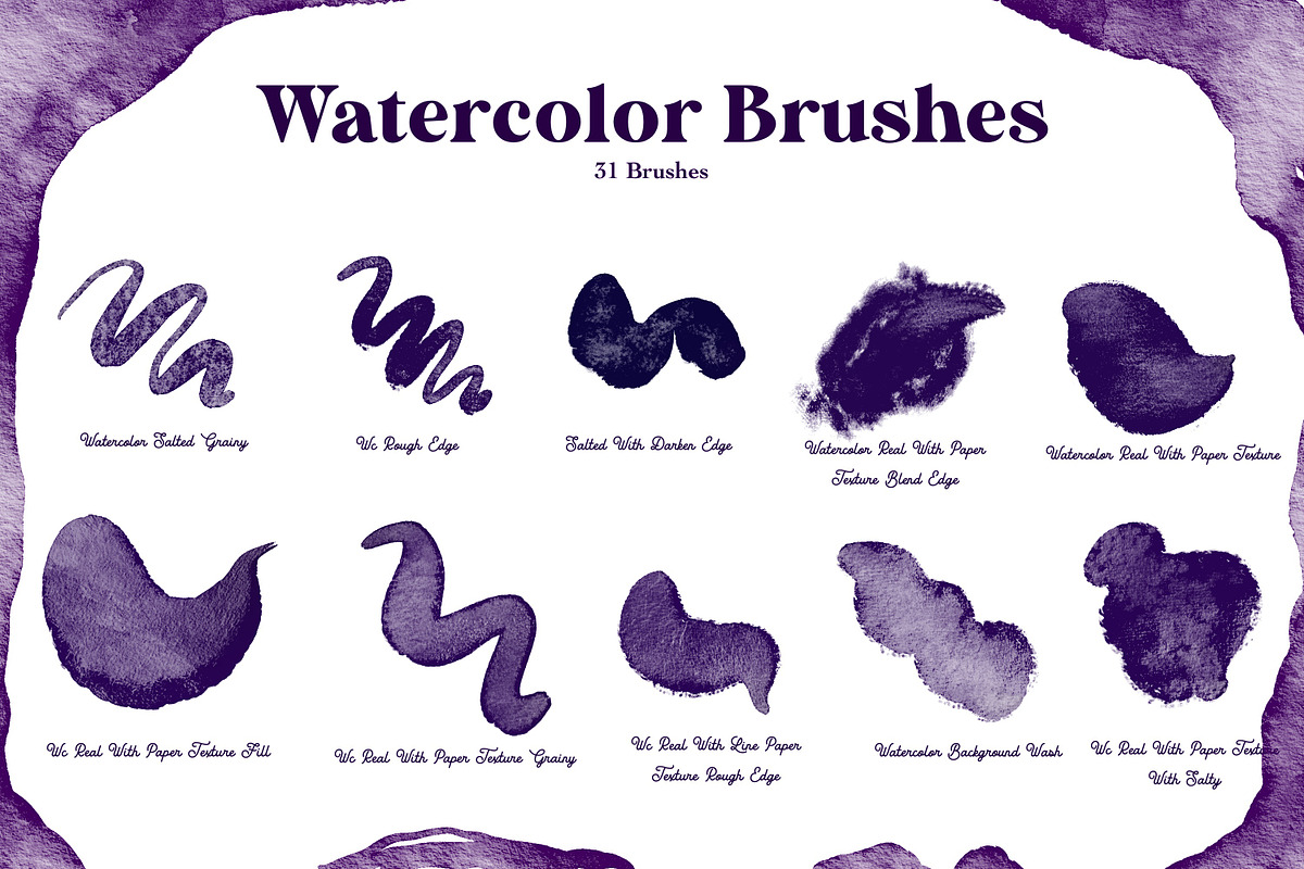 Watercolor Royal Christmas Brushes, a Brush Add-On by ArtstudioByKhushbu (Photo 2 of 7)