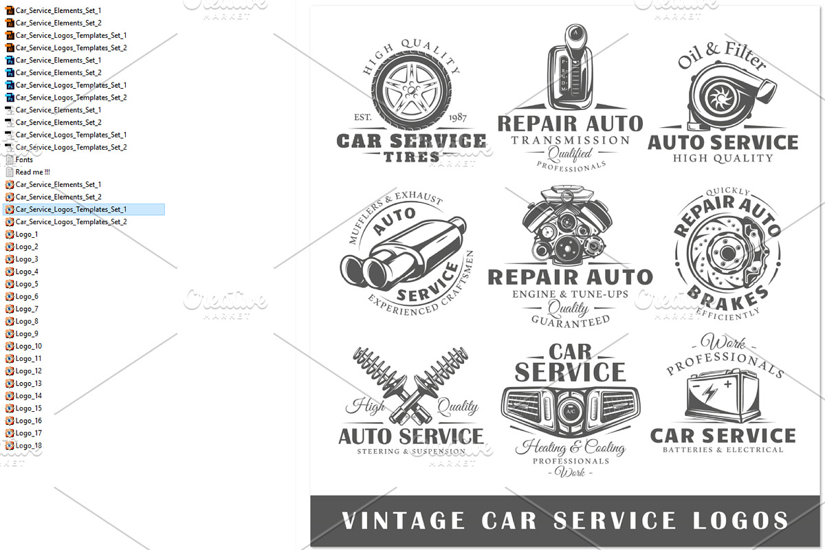 18 Car Service Logos Templates, a Branding & Logo Template by Art Design (Photo 6 of 26)