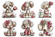 Whimsical Spring Poodle Clipart, an Illustration by Daily.Designs (Thumbnail 3 of 6)