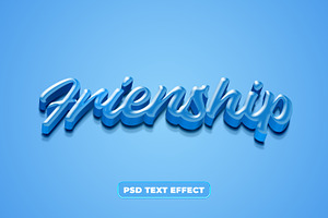 Happy Friendship Day Text Effect