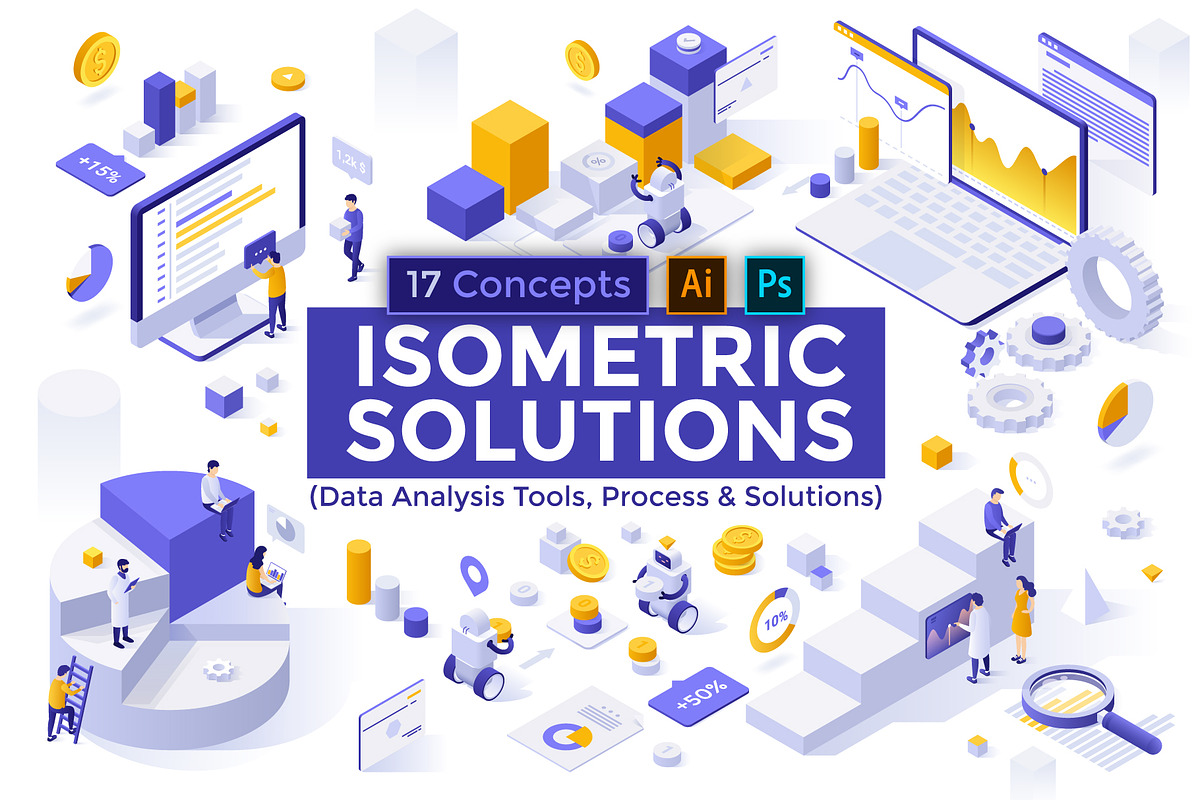 Isometric Solutions Mini. Part 5, a Templates & Theme by Andrew Kras Design (Photo 1 of 19)
