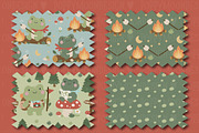 Frog Tales clipart & paper set, an Animal Illustration by Poppymoondesign (Thumbnail 3 of 5)