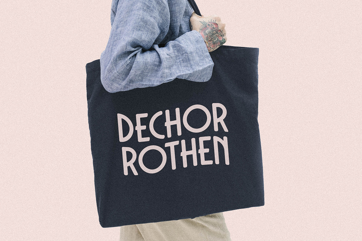 Dechor Rothen Modern Art Deco Font, a Sans Serif Font by Storytype Studio (Photo 7 of 15)