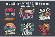 Summer SVG Clipart T-Shirt Design, a Seasonal Illustration by Gfx Expert Team (Thumbnail 3 of 3)