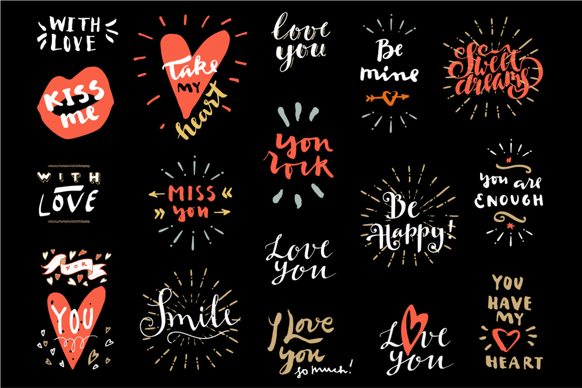 Valentine's Day Set, a Decorative Illustration by Soulful Vectors (Photo 2 of 5)