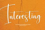 Interesting | Script Font, a Script Font by Scratchones (Thumbnail 1 of 8)