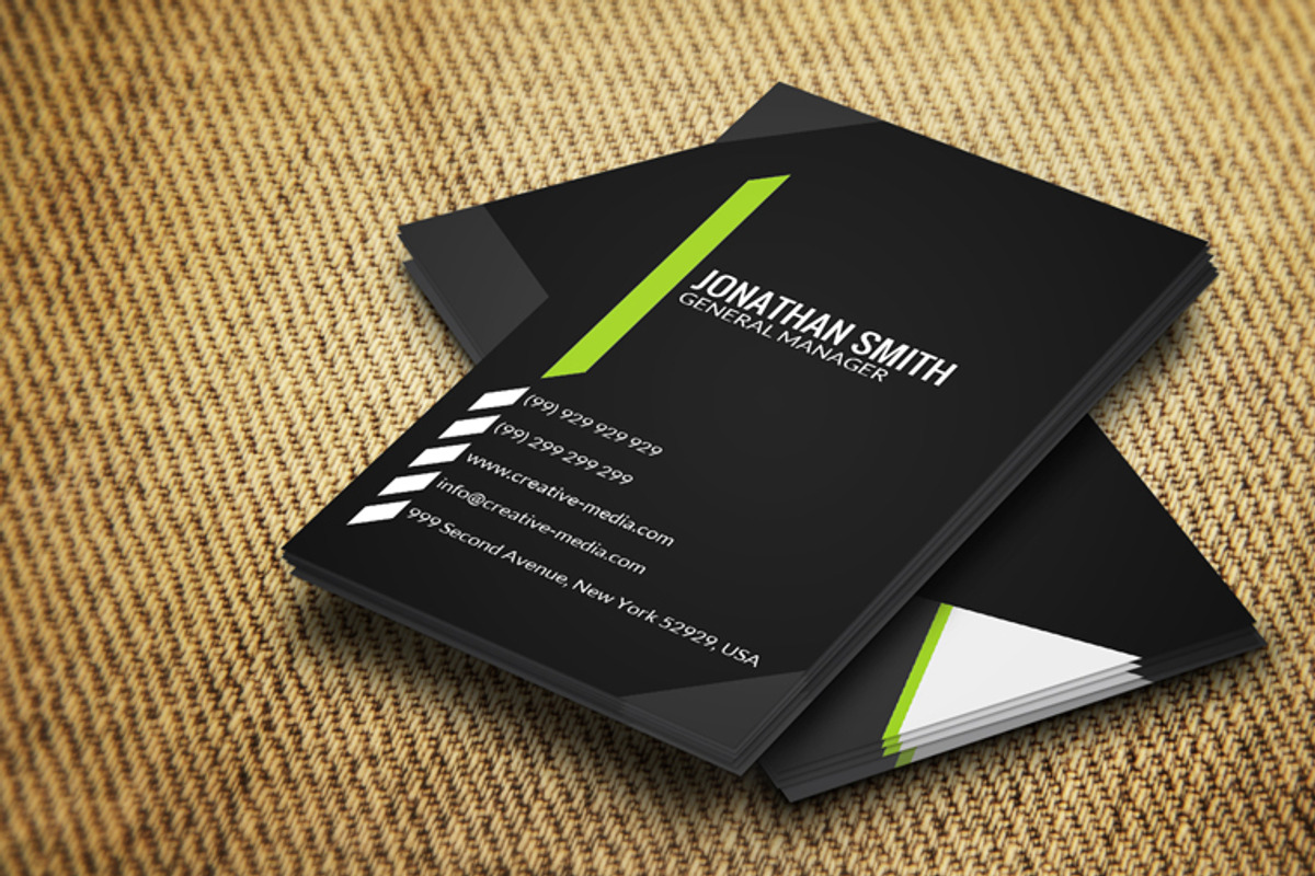 Corporate Business Card CM052, a Business Card Template by annozio (Photo 3 of 4)