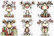 Whimsical Christmas Fluffy Reindeer, an Illustration by Craft Nest (Thumbnail 3 of 6)