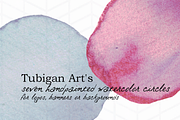 Watercolor Imperfect  Circles, a Texture Graphic by Tubigan Art (Thumbnail 1 of 2)