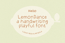 Lemon Dance Handwriting