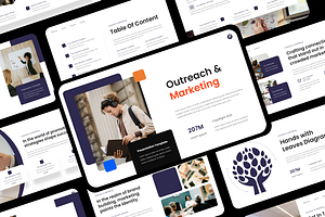 Marketing Presentation Template, a Presentation Template by Hammad Arif