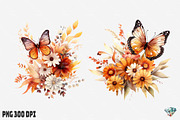 Autumn Butterfly Flowers, an Illustration by Gemstone (Thumbnail 7 of 12)