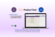 Etsy Product Tool - Excel, an App Template by Ardent Workshop (Thumbnail 1 of 5)