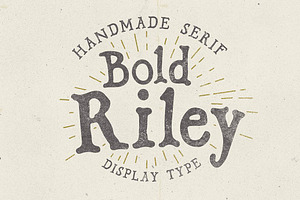 Serif font Bold Riley display type