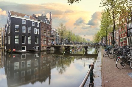 Old town of amsterdam containing amsterdam, panorama, and rossebuurt