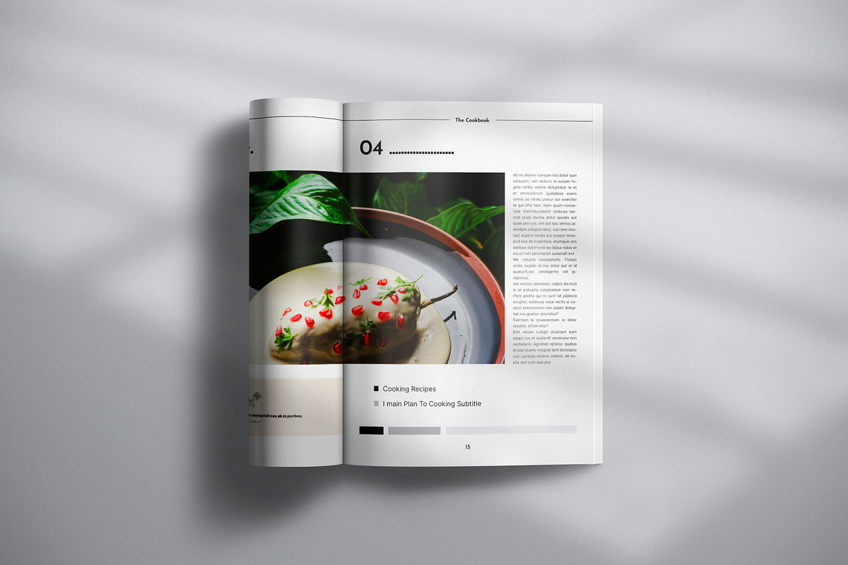 Cookbook Magazine Template, a Magazine Template by Creative-Work (Photo 5 of 8)
