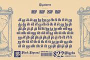 Black Kiyrand Typeface, a Blackletter Font by alit design (Thumbnail 13 of 17)