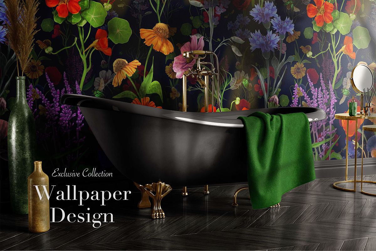 Wildflowers Seamless Pattern, a Pattern Graphic by Yana Dobrik (Photo 4 of 11)