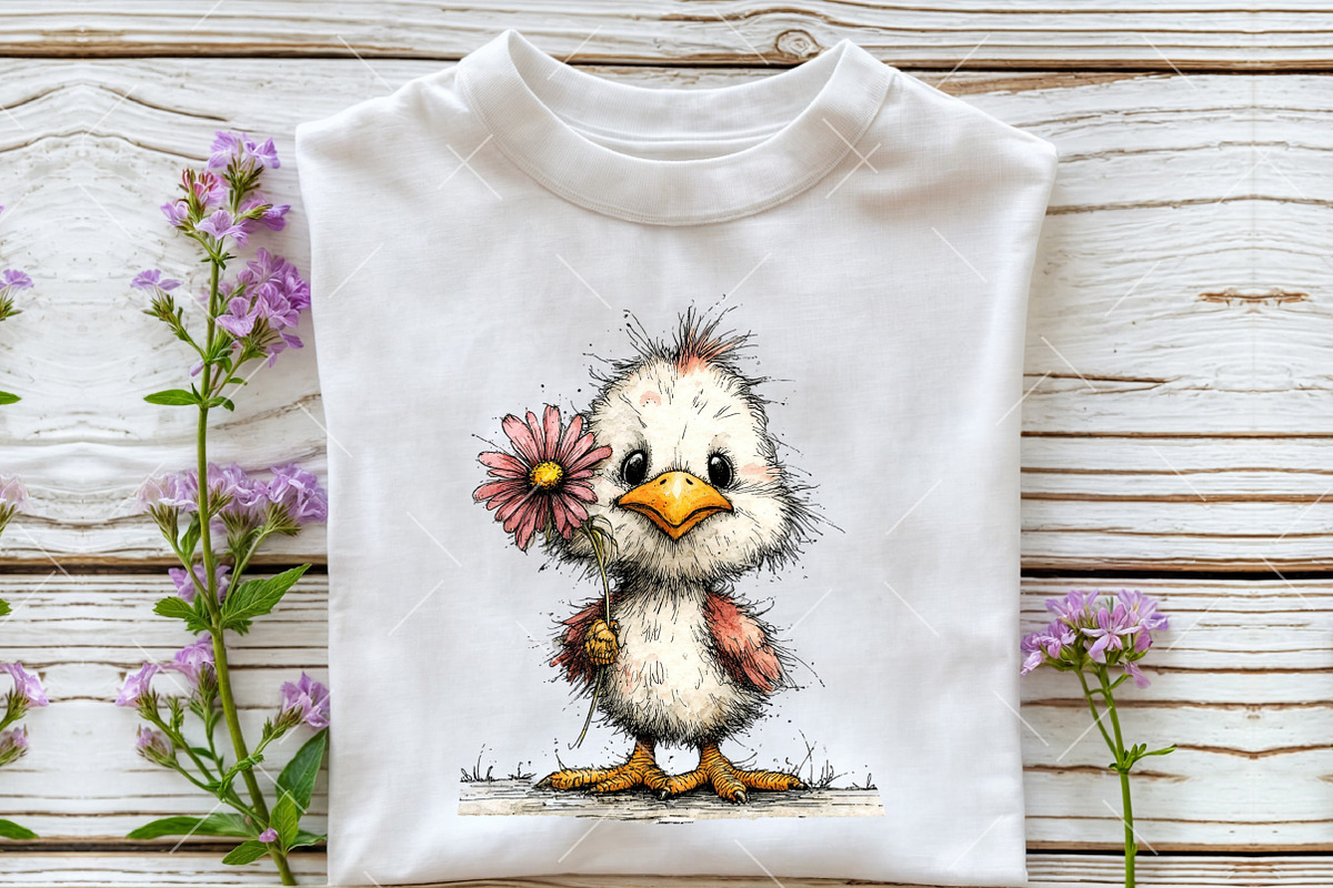 Whimsical Spring Chick Clipart, an Illustration by OK Design (Photo 5 of 6)