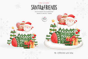 Christmas Clipart, Santa Claus