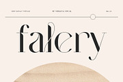 Falery - Modern Serif, a Serif Font by Nirmana Visual (Thumbnail 1 of 8)