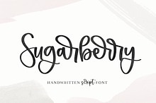 Sugarberry | Handwritten Script Font