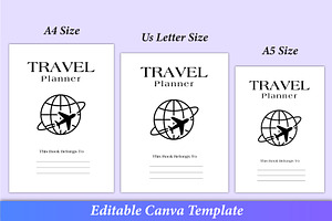 Editable Travel Planner Bundle Canva