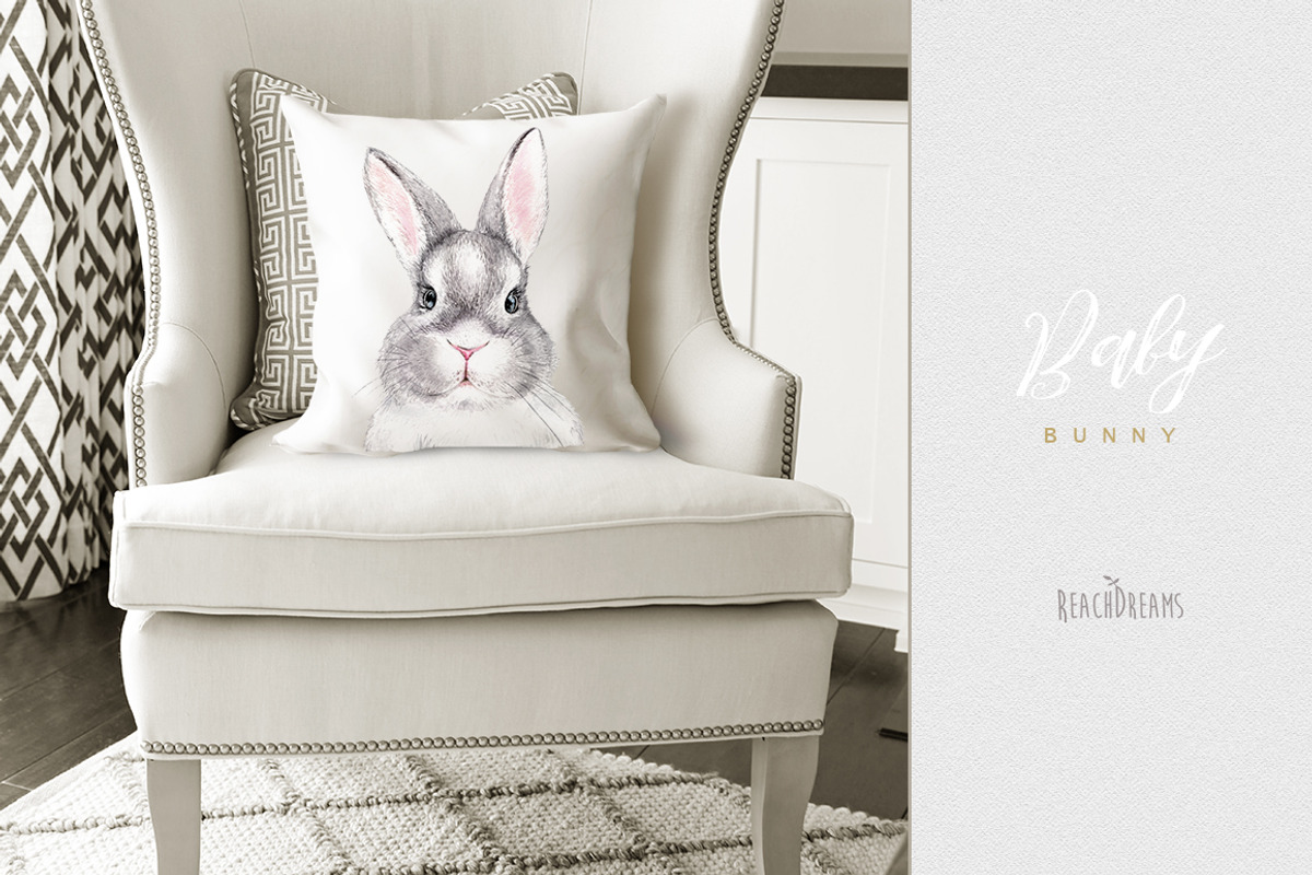 Baby Bunny Set, an Animal Illustration by ReachDreams (Photo 6 of 7)