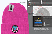 embroidered BEANIE HAT PSD Mockup, a Hat Mockup by NH graphic (Thumbnail 2 of 4)