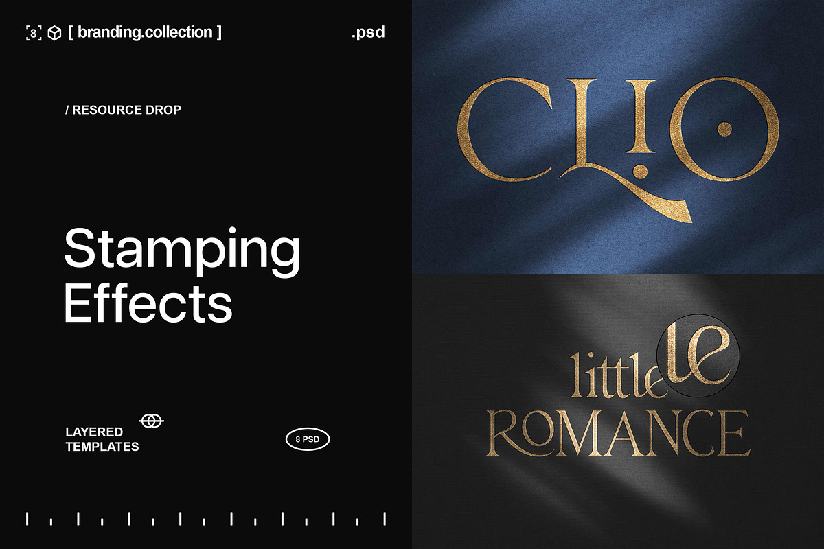 Foil Stamping Mockups, a Mockup by Design Squad (Photo 1 of 9)