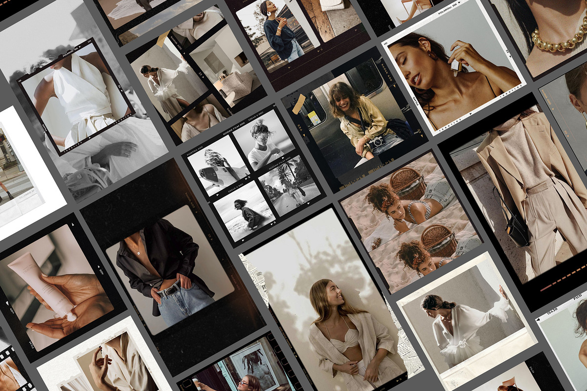 CANVA & PS / 120 Film Frames, a Social Media Template by Simple có (Photo 3 of 17)