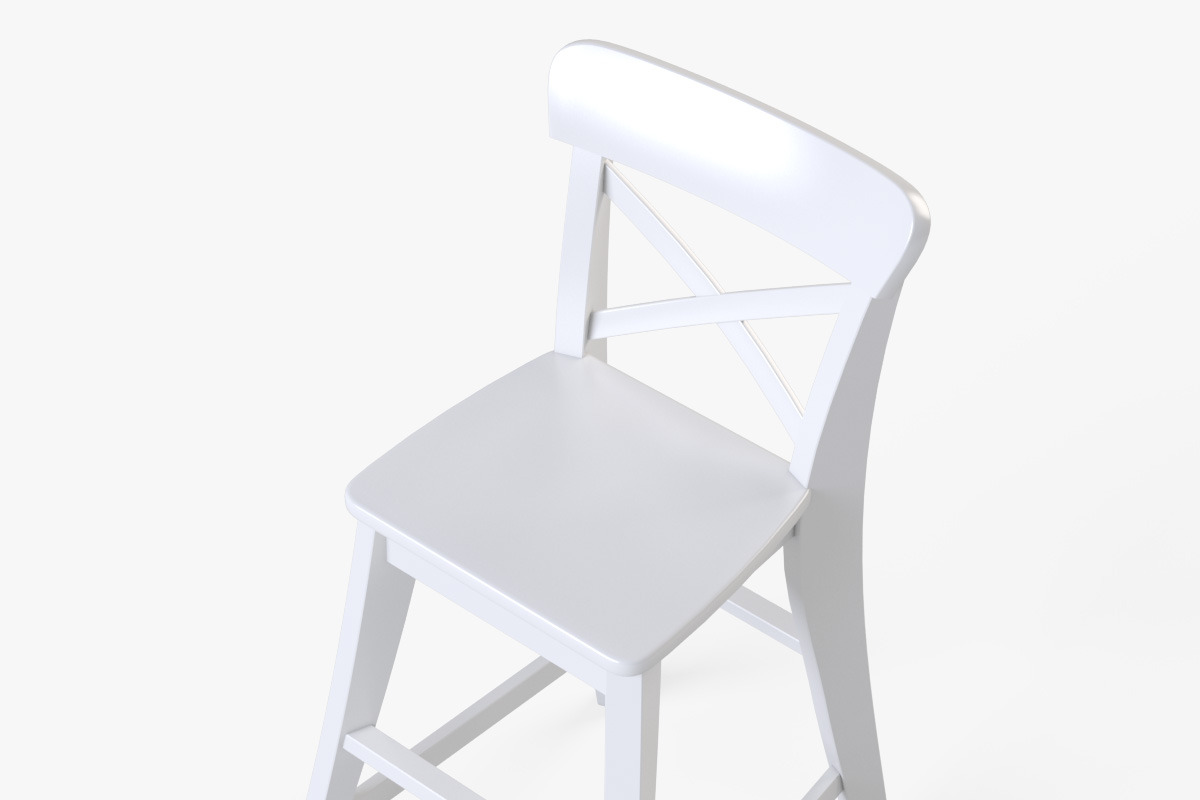 Junior Chair Ingolf(White), a Furniture 3D Model by Markelos (Photo 6 of 14)