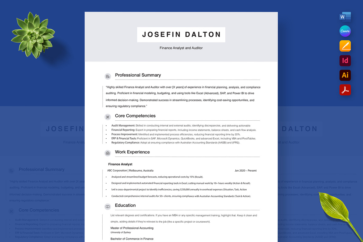 Australian Job Market Resume, a Resume Template by Nur Designer (Photo 3 of 4)