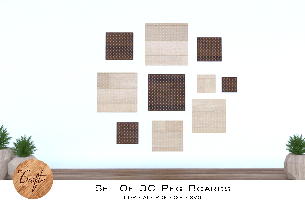 Set Of 30 Peg Boards preview 3